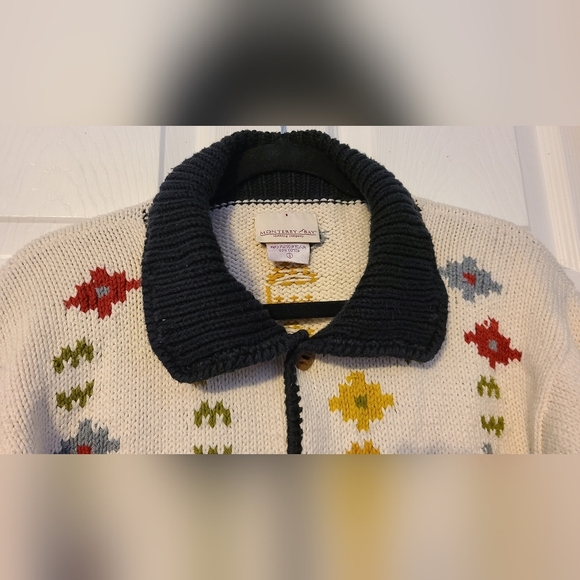 MONTEREY BAY HANDKNIT SWEATER SZ S CARDIGAN COTTON - Picture 5 of 8
